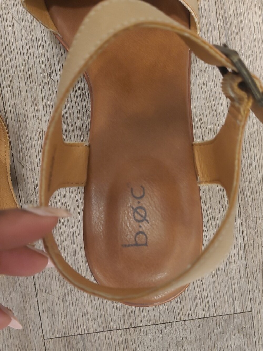 Beige Braided Strap Women's Sandals - Picture 5 of 7